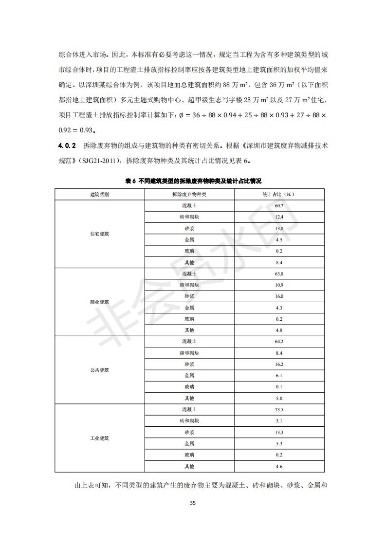 深圳市住房和建设局关于印发《建设工程建筑废弃物排放限额标准》的通知