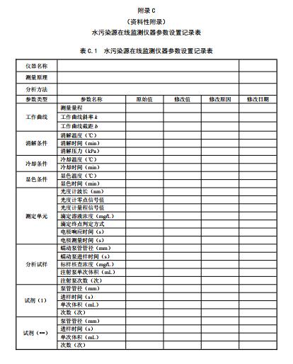 水污染源在线监测系统（CODCr、NH3-N 等）运行技术规范