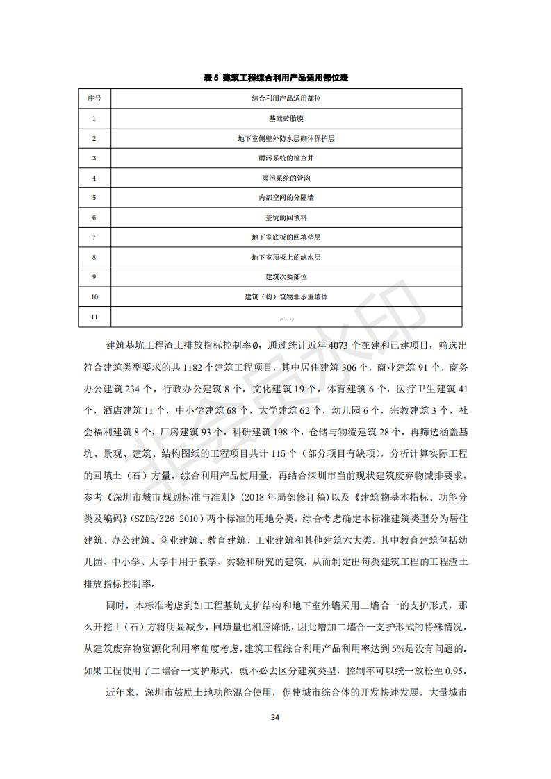 深圳市住房和建设局关于印发《建设工程建筑废弃物排放限额标准》的通知