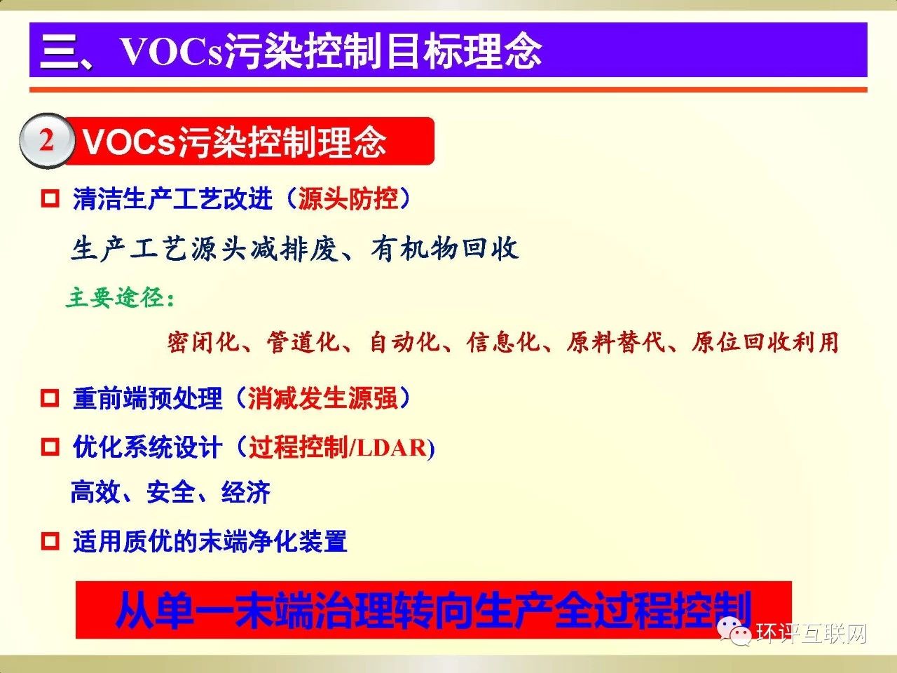 PPT|新形势下工业园区VOCs综合防治